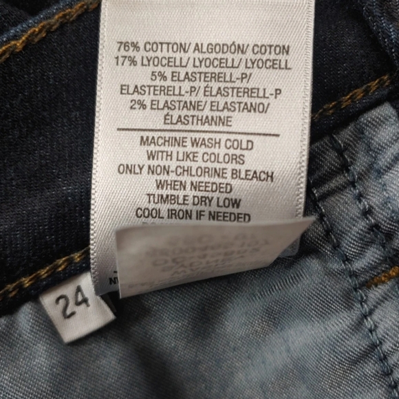 Hudson Blair Super Skinny Jeans Woman 24 High Rise Dark Blue Stretch Denim Nwt - Picture 4 of 10